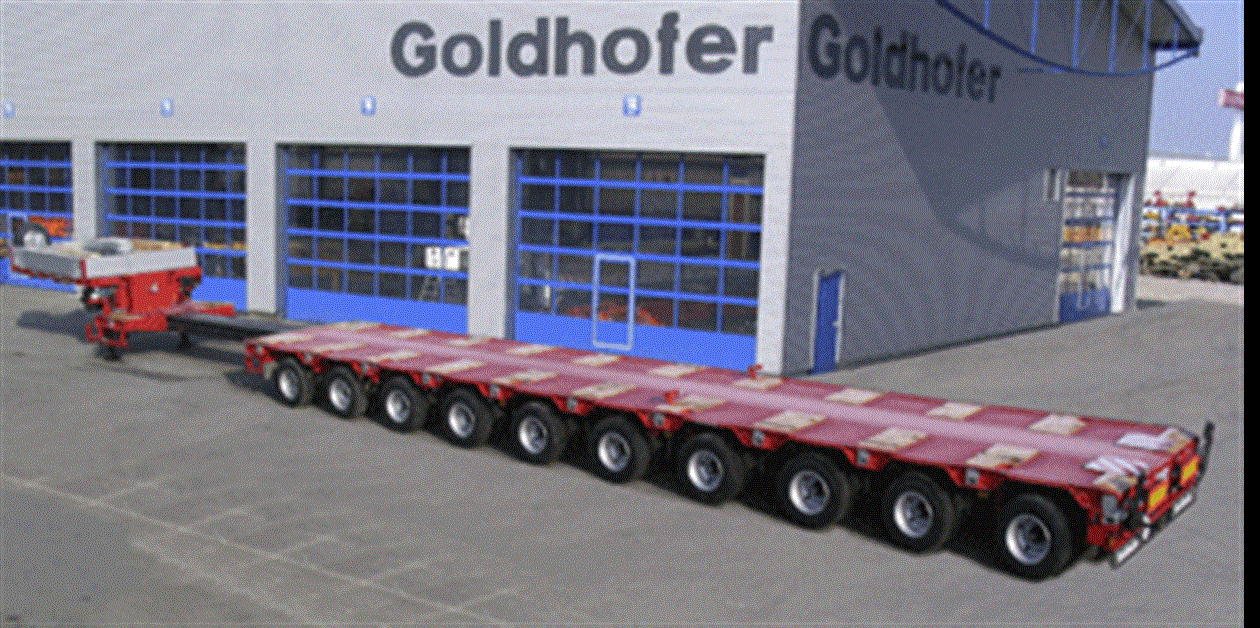 New Goldhofer semi-trailer exceeds 100 tonnes - KHL Group