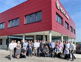 Group photo of the guests at Rock.Zone's headquarters