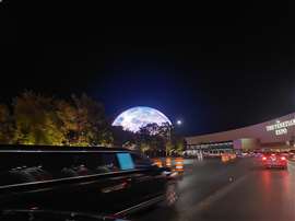 The completed Sphere at the Venetian Resort 