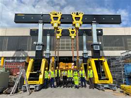 Schmidbauer's new Enerpac SBL600 hydraulic gantry