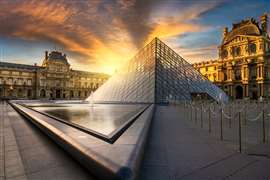 The Louvre Museum in Paris, France