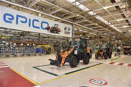 Case 12EV electric compact wheel loader at CNH's Lecce, Italy plant