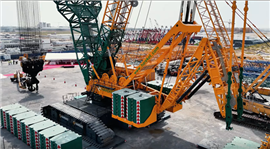 Hareket's new 2,200 tonne capacity Sany SCE22000A crawler crane