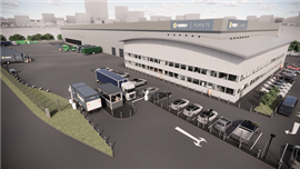 A rendering of the Sunbelt Rentals facility in West London, Victory Park North, Wembley. (Photo: Sunbelt Rentals UK)