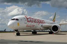 An Ethiopian Airlines Boeing 787