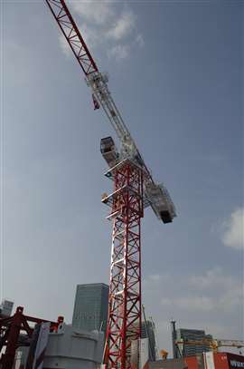  Huba T7025-12 flat top tower crane