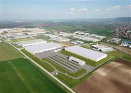 A digital render of Zoomlion's new factory in Hungary, which will produce MEWPs for the European market (Image courtesy of Zoomlion)