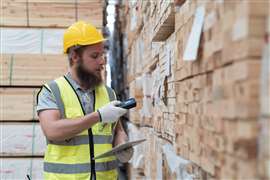 Barcoding inventory on a construction project