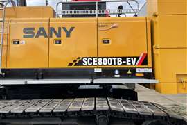 Sany reveals sales from electric- and hydrogen-powered machines