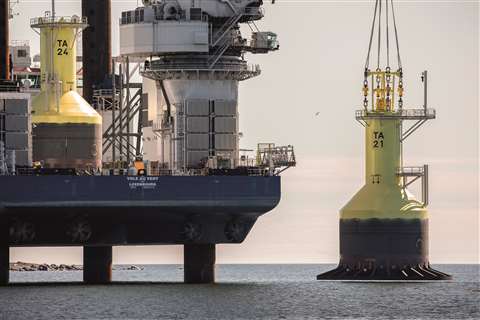 Enerpac SyncHoist on the Tahkoluoto wind farm off the coast of Finland