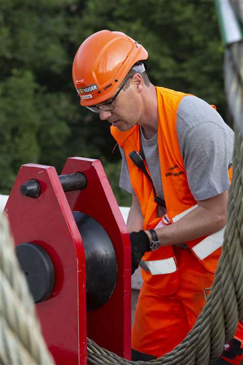 Michael Egger, managing director, in the thick of it