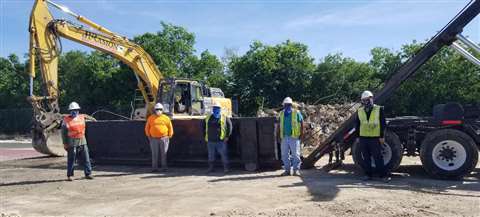 JR Ramon workers at NDA safety stand down, April 2020