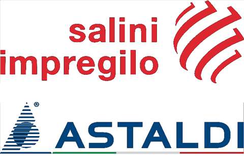 Salini Impregilo and Astaldi Logos