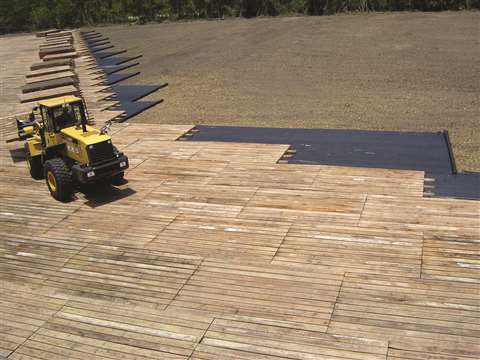 Generic crane mat shot #2