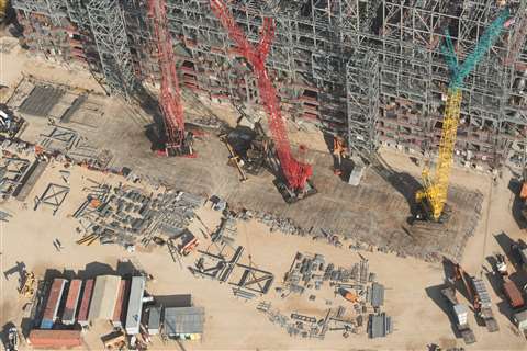 Generic crane mat shot #1