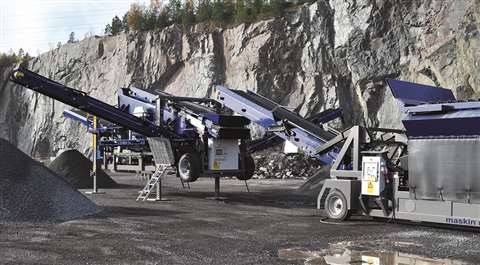 Maskin Mekano two deck screener SH 1502