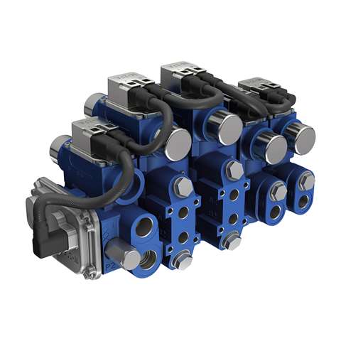 Eaton CMT article - Fig 1 CMA advanced mobile valve with inlet section, two CMT sections and two CMA sections