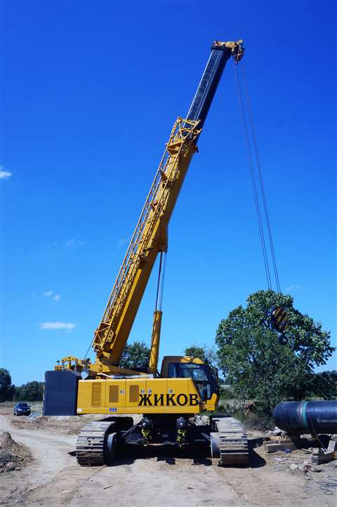 XGC55TE telecrawler at work in Bulgaria - 02